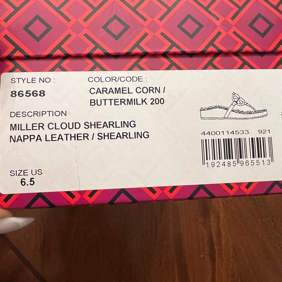 Tory Burch Miller Cloud shearling Sandel - Picture 7 of 7